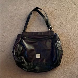 Purple shoulder bag